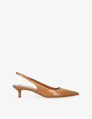 Womens Steve Madden Kittie Faux-Leather Slingbacks