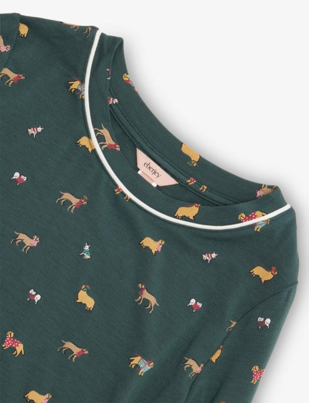 Printed Long-Sleeves Stretch-Woven Pyjama Set 2-10 years