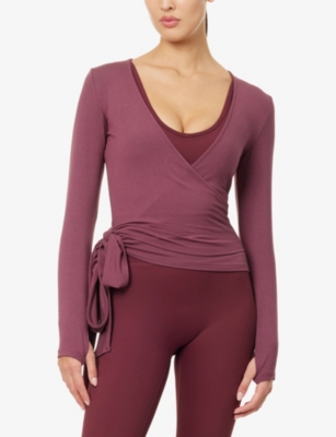 SISTERLY TRIBE: Deep V-Neck Scoop-Back Jersey Bra