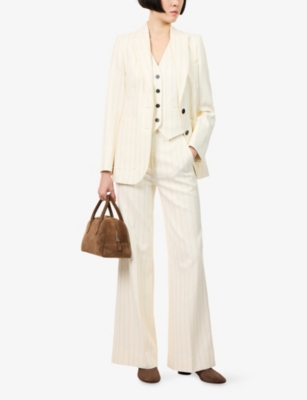 ME AND EM: Metallic Pinstripe Woven Waistcoat