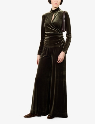 ME AND EM: Warp-Front Velour Top