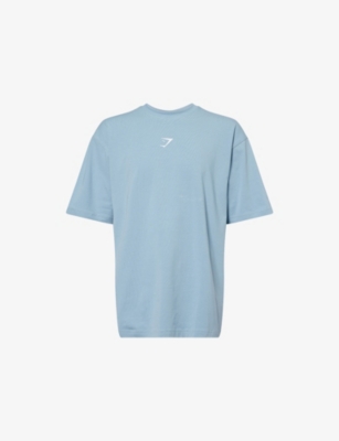 GYMSHARK: Power Crewneck Stretch-Cotton T-Shirt