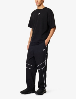 GYMSHARK: Power Brand-Print Cotton-Jersey T-Shirt