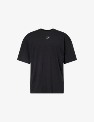 GYMSHARK: Power Brand-Print Cotton-Jersey T-Shirt