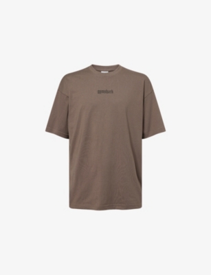 GYMSHARK: Olde English Crewneck Cotton-Jersey T-Shirt