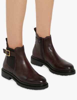 DUNE: Paused Leather Chelsea Boots