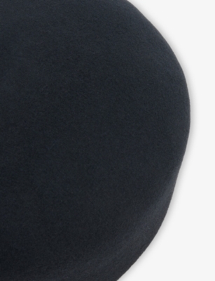 The Frankie Shop Womens Black Noxley Wool Pillbox Hat In Black