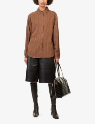 THE FRANKIE SHOP: Peri Striped Woven Shirt