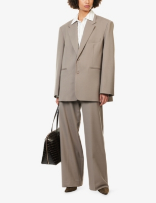 THE FRANKIE SHOP: Crosby Notch-Lapel Woven Blazer