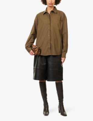 THE FRANKIE SHOP: Ornella Relaxed-Fit Cotton Shirt