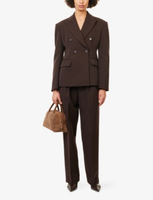 THE FRANKIE SHOP: Doyer Cinched Woven Blazer