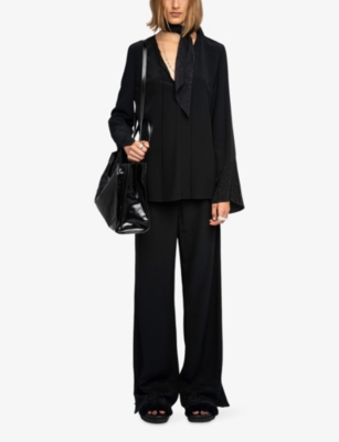 ZADIG&VOLTAIRE: Turi V-Neck Woven Blouse