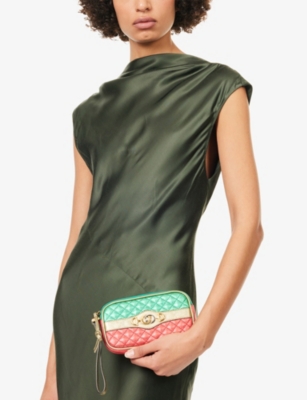 RESELFRIDGES: Pre-loved Gucci Trapuntata Leather Clutch