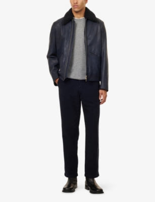 CITIZENS OF HUMANITY: Flat Front Straight-Leg Cotton Trousers