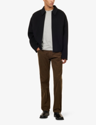 Citizen Of Humanity Mens Citizens Of Humanity Elijah Corduroy Straight-leg Stretch-cotton Trousers In Brown