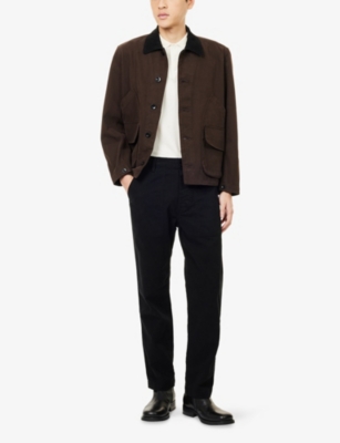 CITIZENS OF HUMANITY: Finn Field Straight-Leg Cotton Blend Trousers