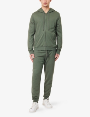 DEREK ROSE: Quinn Zip-Through Cotton-Modal Jersey Hoody