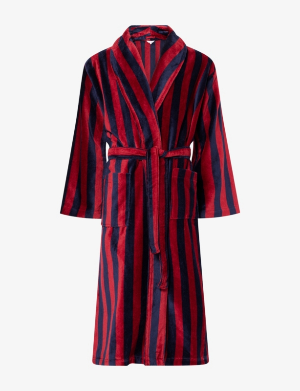 Aston Striped Terry-Cotton Robe