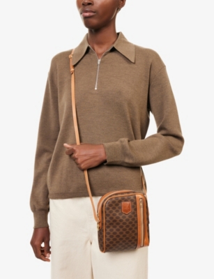 RESELFRIDGES: Pre-Loved Celine Macadam Coated-Canvas Cross-Body Bag