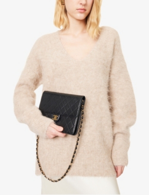 RESELFRIDGES: Pre-Loved Chanel Small CC Quilted Single Flap Leather Shoulder Bag