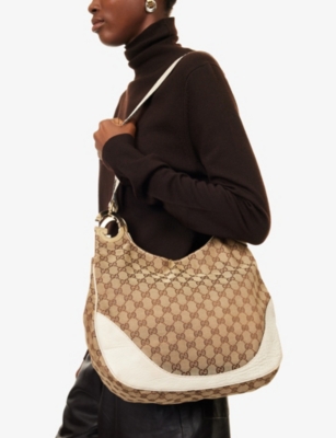 RESELFRIDGES: Gucci GG Charlotte Canvas Cross-Body Bag