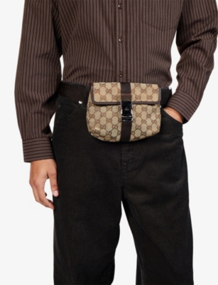 RESELFRIDGES: Pre-Loved Gucci GG Canvas Belt Bag