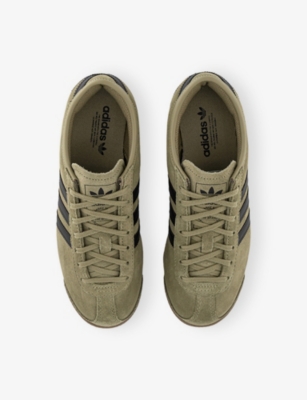 Adidas Originals Womens Orbit Green Black White Italia 70s Suede Trainers In Green