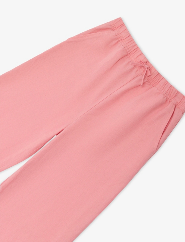 Cleo Wide-Leg Cotton and Linen Trousers 13-14 Years