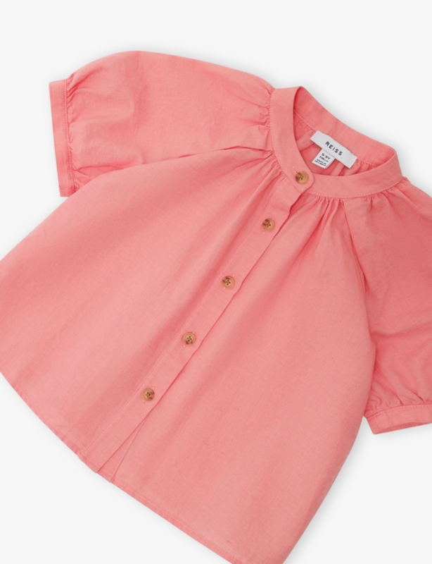 Cleo Short-Sleeve Cotton and Linen Shirt 3-9 Years