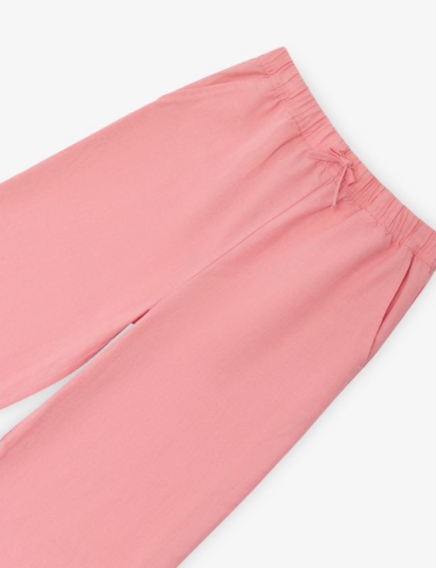 Cleo Wide-Leg Cotton and Linen Trousers 3-9 Years