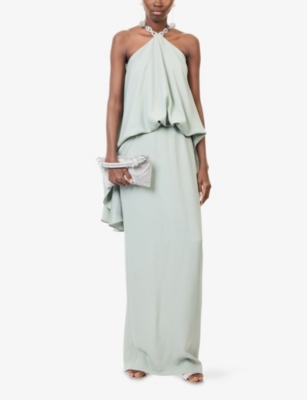 TALLER MARMO: Cyclades Crystal Woven Maxi Dress
