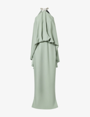 TALLER MARMO: Cyclades Crystal Woven Maxi Dress