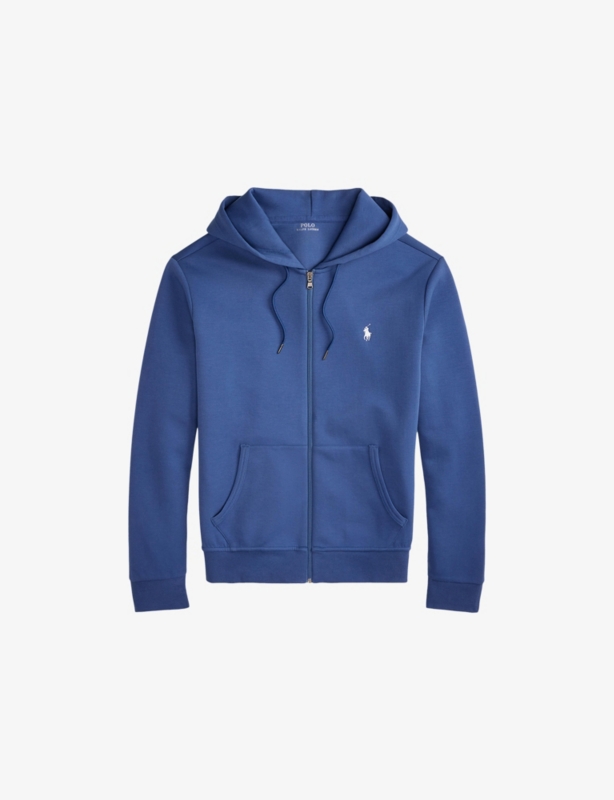 Logo-Embroidered Zipped Cotton-Blend Hoodie