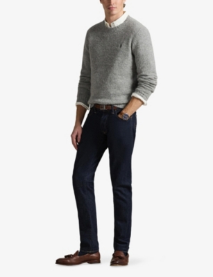 POLO RALPH LAUREN: Brand-Embroidered Fluffy Wool-Blend Jumper