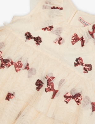 Konges Slojd Bowie Red Yvonne Tulle Fairy Dress 12 Months - 10 In Pink