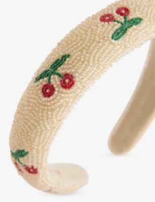 KONGES SLOJD: Kids' Cherry-Pattern Beaded Headband