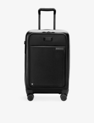 Briggs & Riley Ack Sympatico Essential Front Pocket Carry-on 4-wheel Expandable Suitcase 56cm In Black