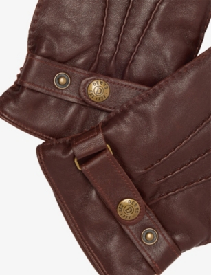Dents Mens Chestnut Tetbury Leather Gloves Xl In Brown
