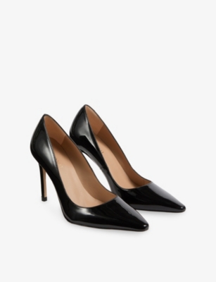 Lk Bennett Womens Bla-black Fern Leather Courts Eur 38/5 Uk In Multi