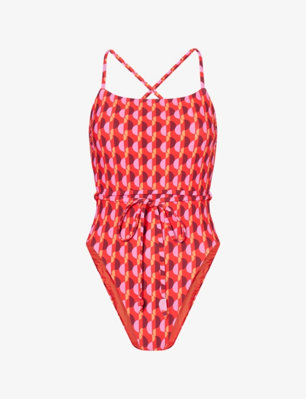 Sorrento Reversible Square-Neck Swimsuit