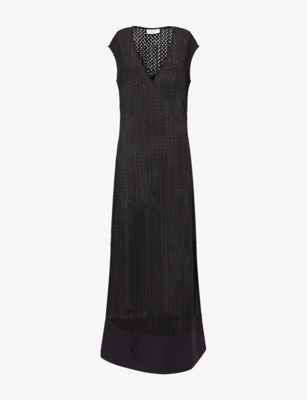 Crochet Sleeveless Knitted Maxi Dress