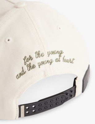 Amiri Mens Ma Outline Camo Canvas Baseball Cap In Neutral