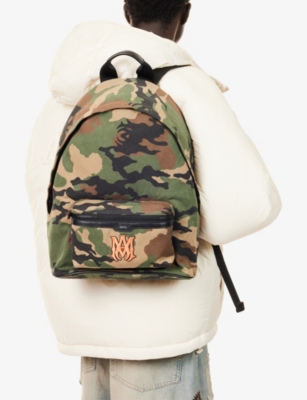 Amiri Mens  Ma Camo Cotton Backpack In Multi