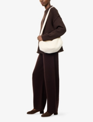 Dissh Womens Paige Straight-leg Wool Knit Trousers Chocolate In Brown