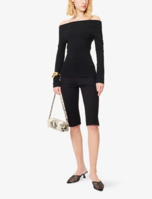 Dissh Womens Black Astrid Long-sleeves Knitted Top In Black