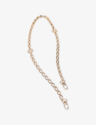 Maje Womens Short Chain Metal Shoulder Strap Gold In Gold