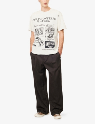 FRANKENSTEIN: Frankenstein at Selfridges Graphic-Print Cotton-Jersey T-Shirt