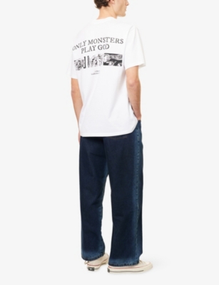 FRANKENSTEIN: Frankenstein at Selfridges Graphic-Print Cotton-Jersey T-Shirt