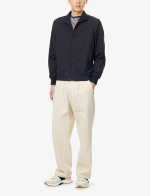 Orlebar Brown Alvaro Merino Wool Jacket In Purple