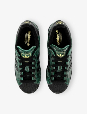 ADIDAS: Superstar II Leather Trainers